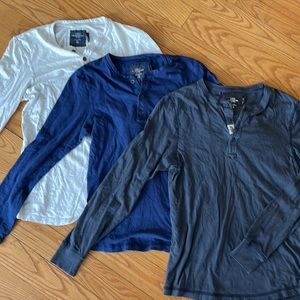 H&M Henley’s MULTIPLE shirts. Like new and vintage.